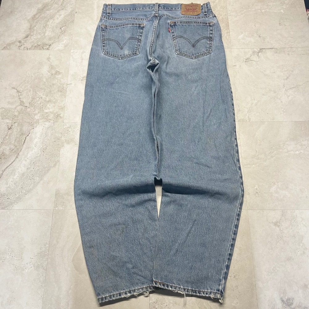 Levis 560 Comfort Fit Jeans Light Wash Mens 36x34 Baggy Relaxed Vintage Denim